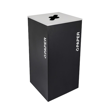 Ex-Cell Kaiser 36-Gal. Square Receptacle - Paper decal, Black RC-KD36-P BLX